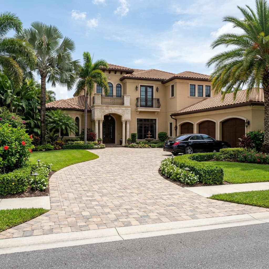 Paver driveway
